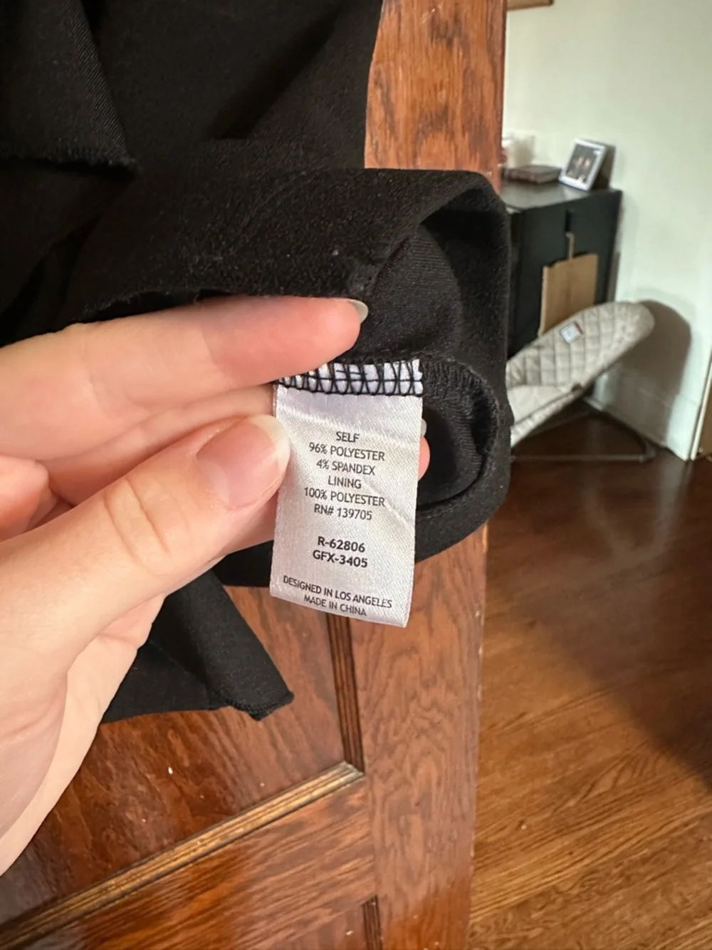 Black Formal Ruffle Mini Dress - Picture 4 of 5